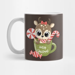 Cute reindeer for new year and christmas Mug